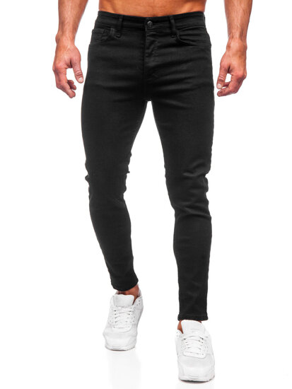 Μαύρο ανδρικό τζιν παντελόνι slim fit Bolf 6087