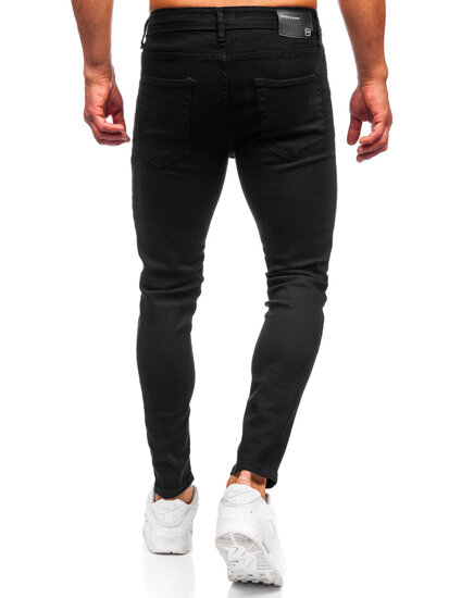 Μαύρο ανδρικό τζιν παντελόνι slim fit Bolf 6100