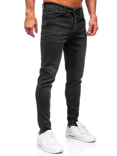 Μαύρο ανδρικό τζιν παντελόνι slim fit Bolf 6131