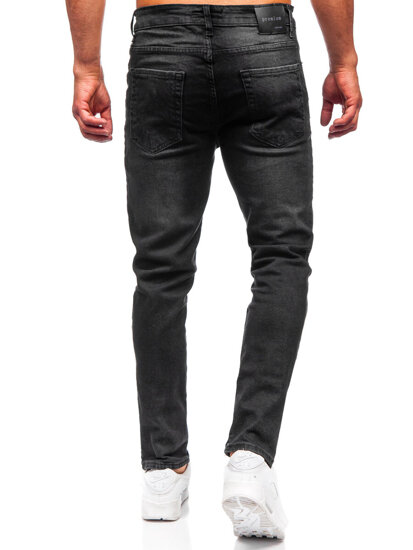 Μαύρο ανδρικό τζιν παντελόνι slim fit Bolf 6489