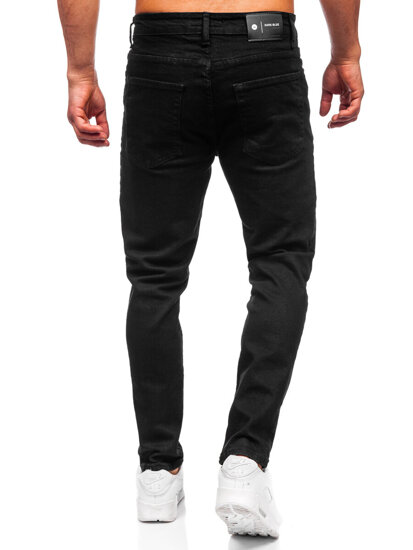 Μαύρο ανδρικό τζιν παντελόνι slim fit Bolf 6495