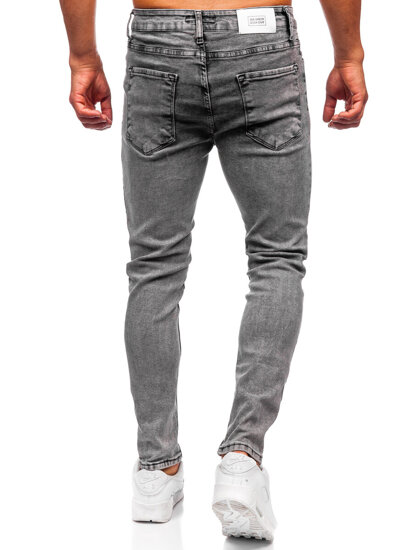 Μαύρο ανδρικό τζιν παντελόνι slim fit Bolf 6512