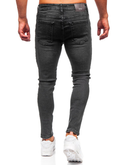 Μαύρο ανδρικό τζιν παντελόνι slim fit Bolf 6513