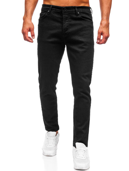 Μαύρο ανδρικό τζιν παντελόνι slim fit Bolf 6522