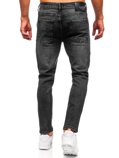 Μαύρο ανδρικό τζιν παντελόνι slim fit Bolf 6526