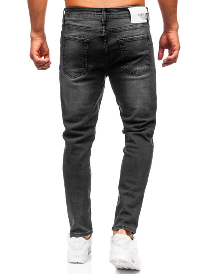 Μαύρο ανδρικό τζιν παντελόνι slim fit Bolf 6533