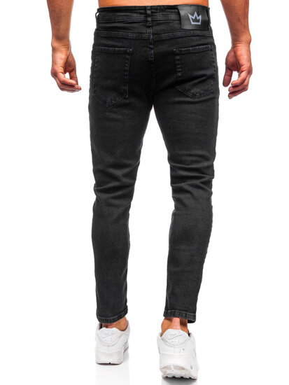 Μαύρο ανδρικό τζιν παντελόνι slim fit Bolf 6853