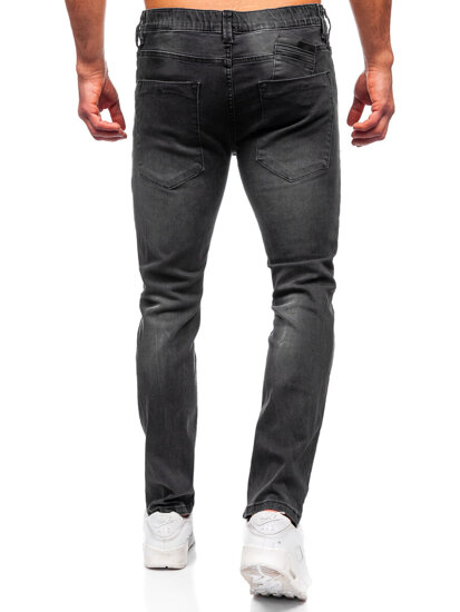 Μαύρο ανδρικό τζιν παντελόνι slim fit Bolf MP0018N