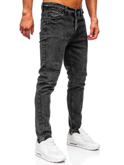 Μαύρο ανδρικό τζιν slim fit Bolf 6499