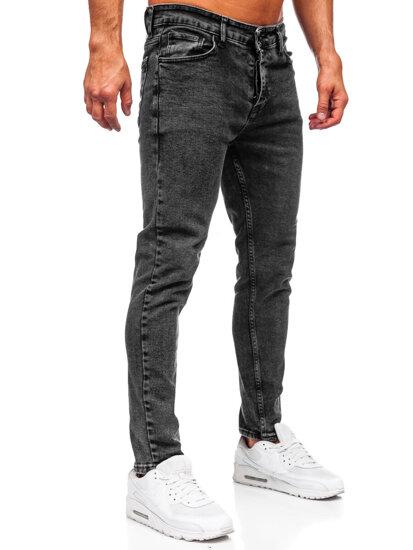 Μαύρο ανδρικό τζιν slim fit Bolf 6519