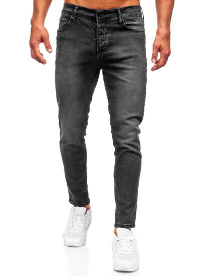 Μαύρο ανδρικό τζιν slim fit Bolf 6523