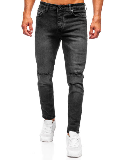 Μαύρο ανδρικό τζιν slim fit Bolf 6526