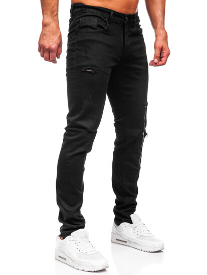 Μαύρο ανδρικό τζιν slim fit Bolf MP0087N