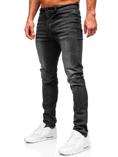 Μαύρο ανδρικό τζιν slim fit Bolf MP0141N