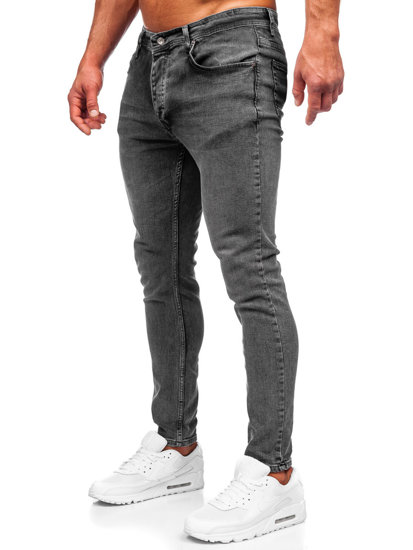 Μαύρο παντελόνι τζιν ανδρικό slim fit Bolf R926-1