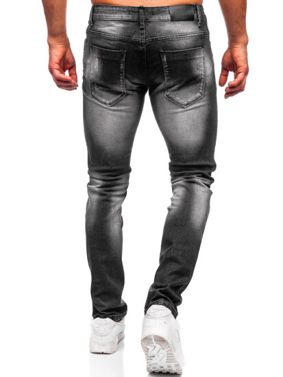 Μαύρο τζιν παντελόνι ανδρικό slim fit Bolf MP0113N