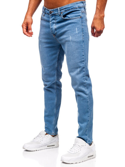 Μπλε ανδρικό τζιν slim fit Bolf 6487