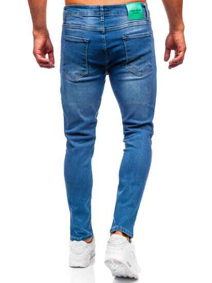 Μπλε ανδρικό τζιν slim fit Bolf 6595