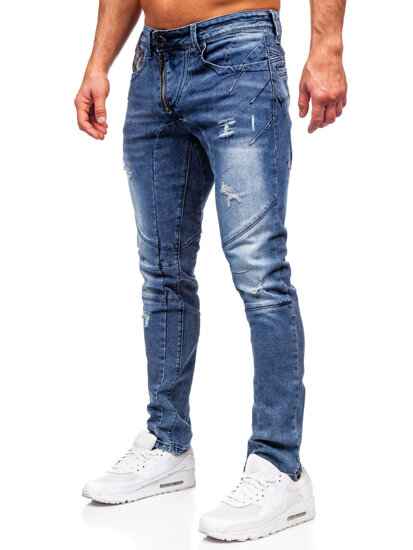 Μπλε ανδρικό τζιν slim fit Bolf MP0045B