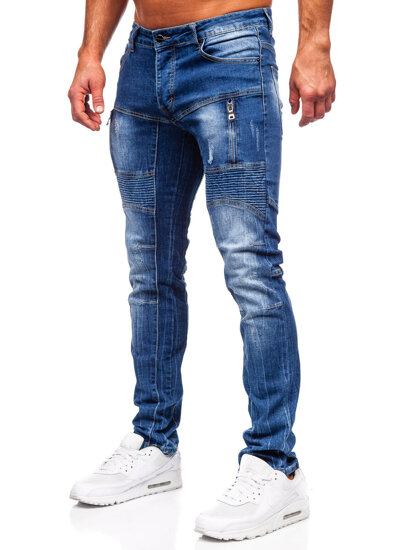 Μπλε ανδρικό τζιν slim fit Bolf MP0046B