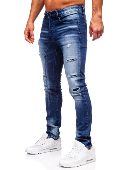 Μπλε ανδρικό τζιν slim fit Bolf MP0159BS