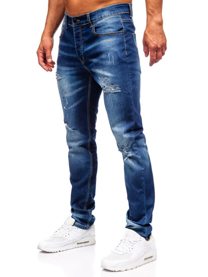 Μπλε ανδρικό τζιν slim fit Bolf MP0170BS