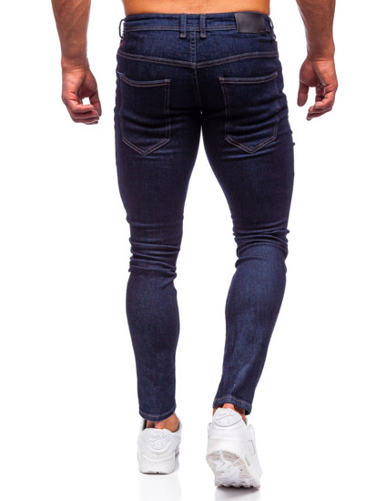 Μπλε μαρέν ανδρικό τζιν παντελόνι slim fit Bolf MP003BS