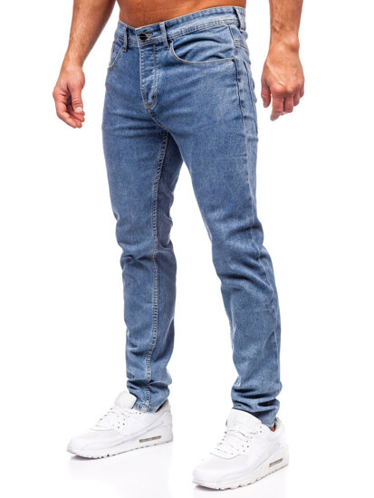 Μπλε μαρέν ανδρικό τζιν παντελόνι slim fit Bolf MP0192BC