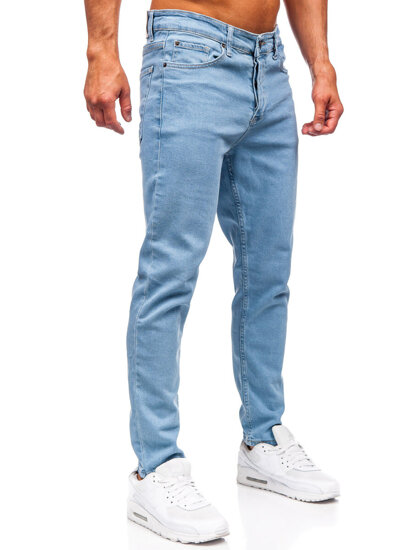 Μπλε παντελόνια τζιν ανδρικά slim fit Bolf 6460