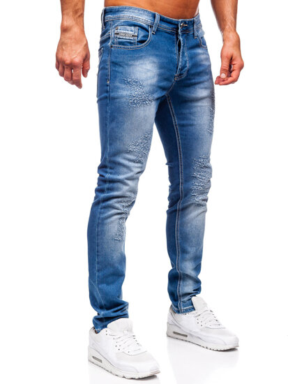 Μπλε τζιν παντελόνι ανδρικό slim fit Bolf MP0009B