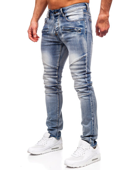 Μπλε τζιν παντελόνι ανδρικό slim fit Bolf MP0094BS