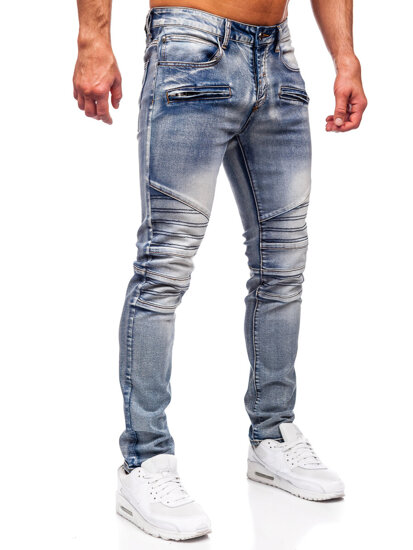 Μπλε τζιν παντελόνι ανδρικό slim fit Bolf MP0094BS