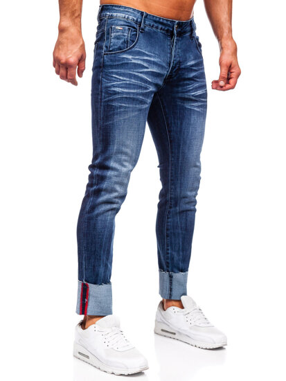 Μπλε τζιν παντελόνι ανδρικό slim fit Bolf MP0106BS