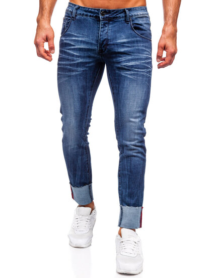 Μπλε τζιν παντελόνι ανδρικό slim fit Bolf MP0106BS