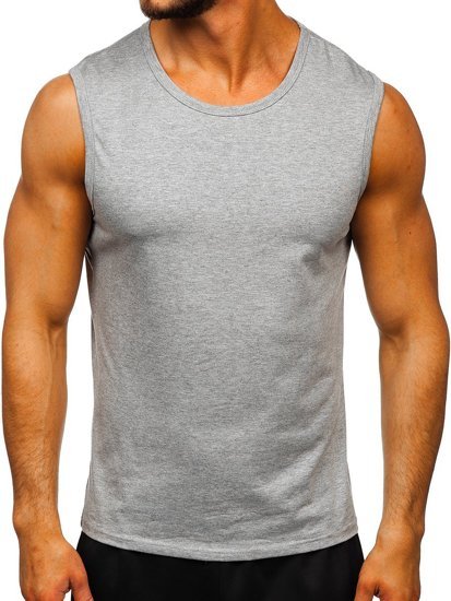 Μπλουζακι tank top χωρις εκτυπωση γκρι Bolf 99001