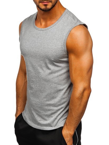 Μπλουζακι tank top χωρις εκτυπωση γκρι Bolf 99001