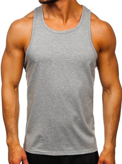 Μπλουζακι tank top χωρις εκτυπωση γκρι Bolf 99002