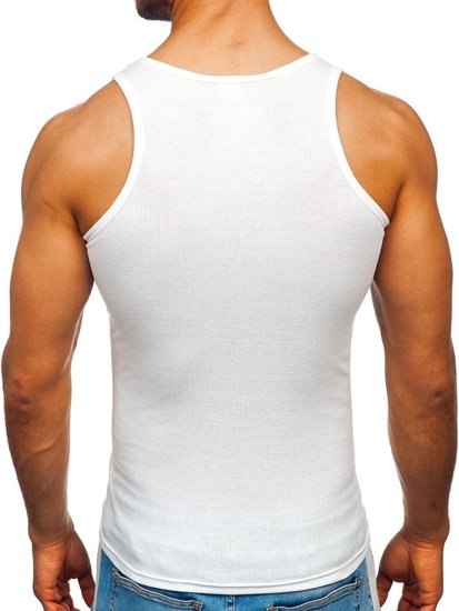 Μπλουζακι tank top χωρις εκτυπωση λευκο Bolf NB002