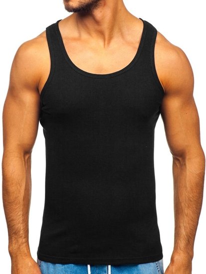 Μπλουζακι tank top χωρις εκτυπωση μαυρο Bolf NB002