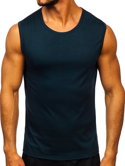 Μπλουζακι tank top χωρις εκτυπωση ναυτικο μπλε Bolf 99001