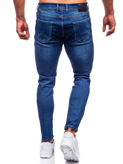 Ναυτικο μπλε παντελονι τζιν ανδρικο slim fit Bolf R921