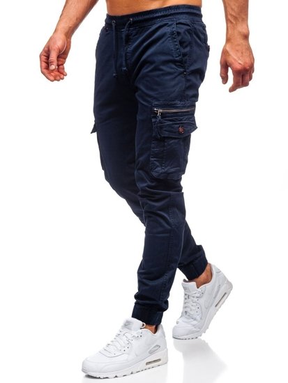 Σκούρα μπλε jogger cargo ανδρικά Bolf CT6702S0