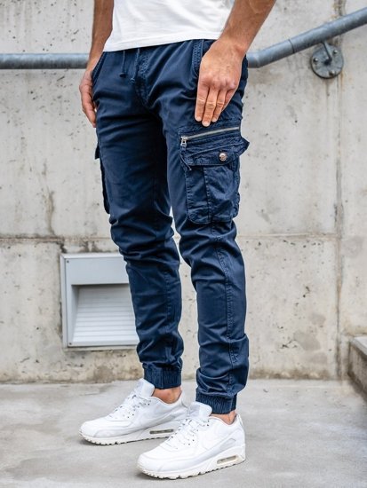 Σκούρα μπλε jogger cargo ανδρικά Bolf CT6702S0