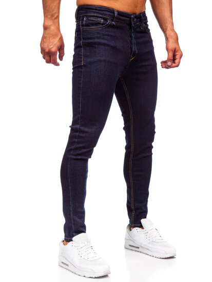 Σκούρο μπλε ανδρικό τζιν παντελόνι slim fit Bolf 5313