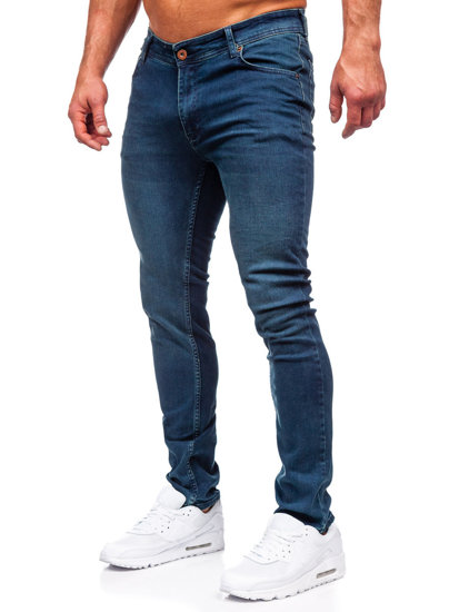 Σκούρο μπλε μαρέν τζιν παντελόνι ανδρικό slim fit Bolf 5066-2