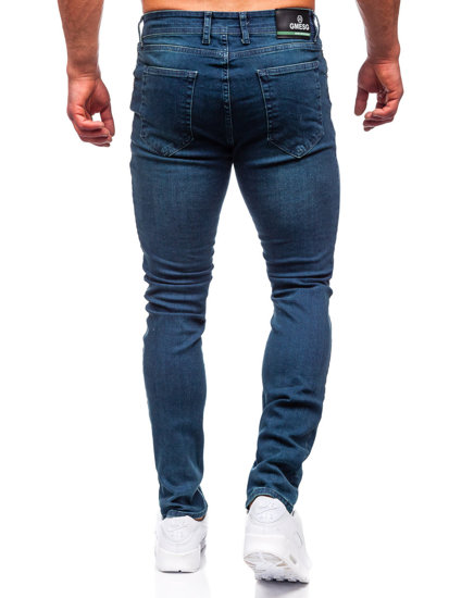 Σκούρο μπλε μαρέν τζιν παντελόνι ανδρικό slim fit Bolf 5066-2