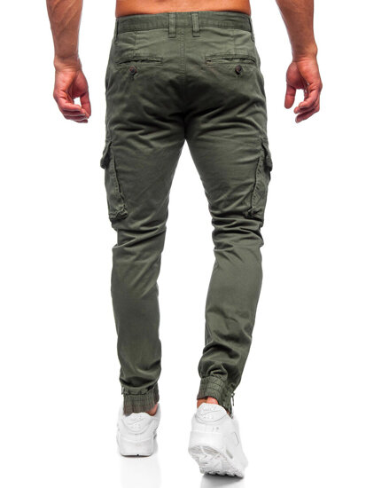 Χακί υφασμάτινα jogger cargo ανδρικά Bolf 77322