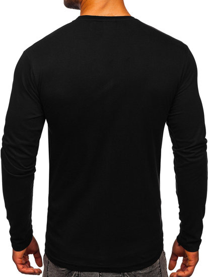 Longsleeve ανδρικο με σταμπα μαυρο Bolf 1219