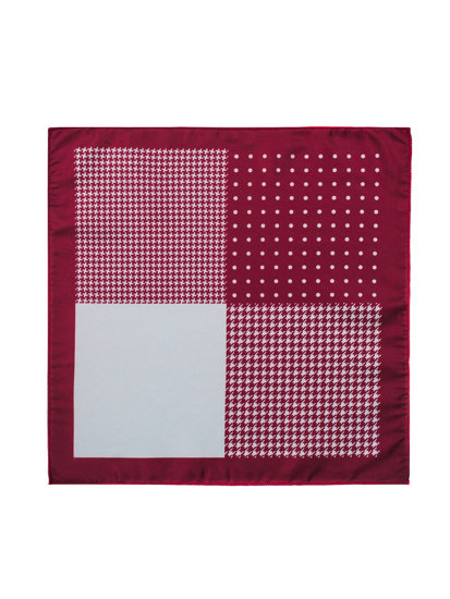 Maroon Ανδρικό Pocket Square Bolf PO28