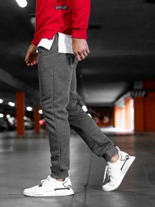 Ανδρικά jogger αθλητικά παντελόνια γραφίτης Bolf XW01-B